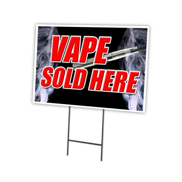 Vape Sold Here Yard Sign & Stake outdoor plastic coroplast window